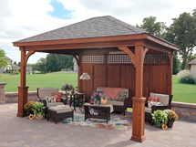 Wood Traditional Pavilion PA area | Backyard & Beyond